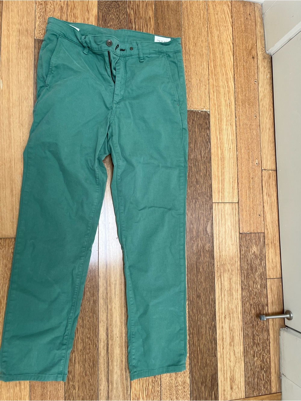 rag & bone green Straight-Leg Chinos